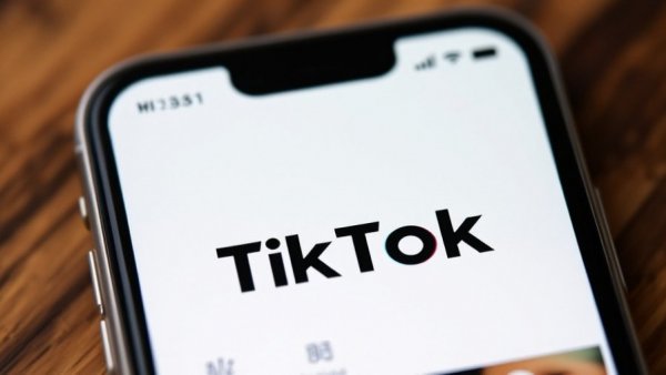 TikTok app interface on smartphone screen represents account takeover fraud.