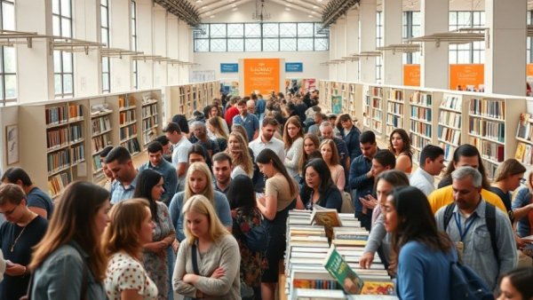 BookOldesloe Buchmesse visitors engage at vibrant book fair.