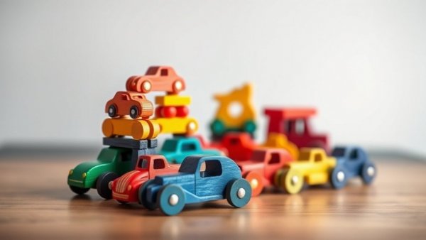 Vibrant GRIMM'S Neue Stapelautos, colorful and playful display.