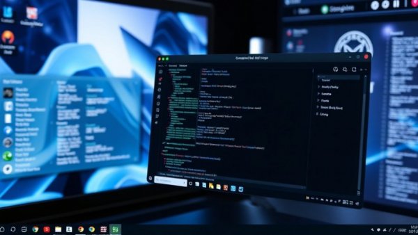 Kali Linux 2025-3 interface with terminal and code editor open, showcasing futuristic design.