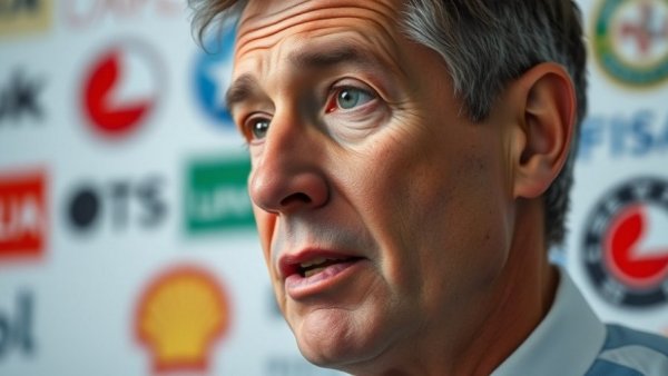 Close-up of a person speaking about Platzen der KI-Blase.