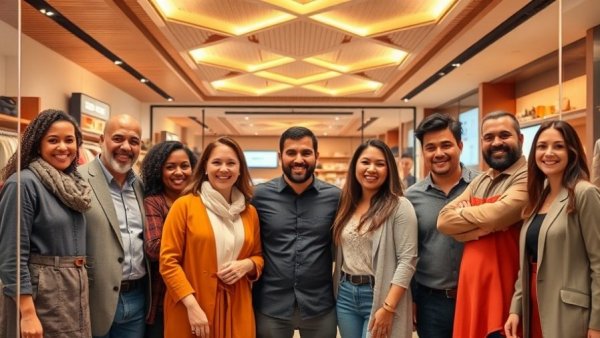 Eröffnung von mini & me in Bozen: cheerful group at store opening.