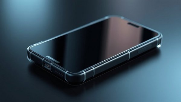 Minimalist smartphones encased in clear packaging for Black Friday.