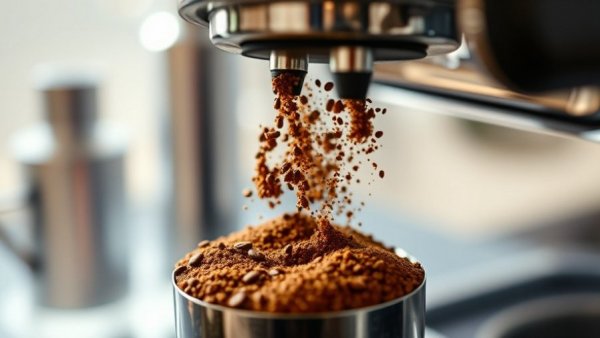 Freshly ground coffee in portafilter, perfect for discussing Kaffee bei Herzproblemen.