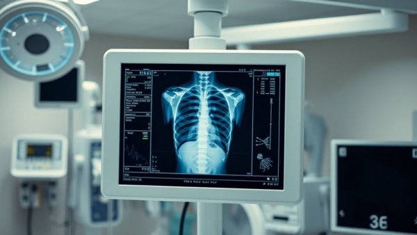 Teleintensivmedizin Europa digital X-ray display.