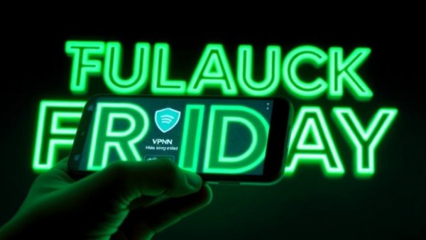 IPVanish Black Friday Deals: Smartphone with VPN app showing 83% off.