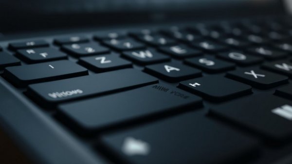 Nahaufnahme einer Windows-Taste auf schwarzer Tastatur.