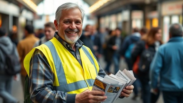 Middle-aged man sharing information on Rentenkollaps Mythen.