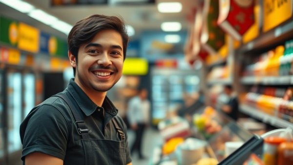 Supermarkt for Seefahrer & Co cashier at 24-Stunden-Supermarkt Bremerhaven.