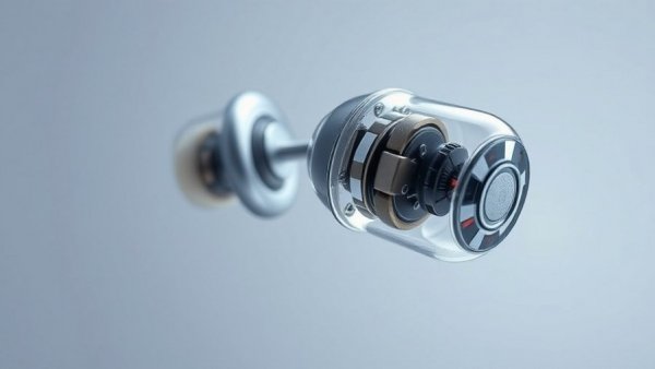 Transparent Campfire Audio Iris earphones displaying internal components.