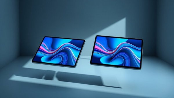 Xiaomi Poco Pad X1 und M1 floating with vibrant displays.