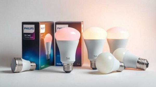 Philips Hue bulbs and packaging on a white background, Black Friday Angebote 2025.