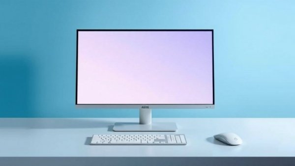 Asus ExpertCenter P600 All-in-One PC with keyboard and mouse.