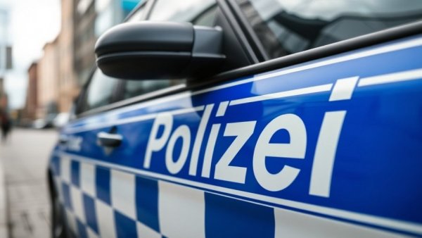 German police car detail related to Black Basta Ransomware.