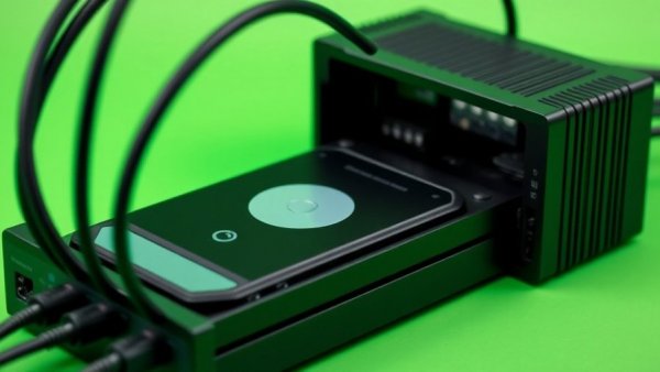 Sleek black HDD enclosure and cables, Alte HDDs und SSDs nutzen