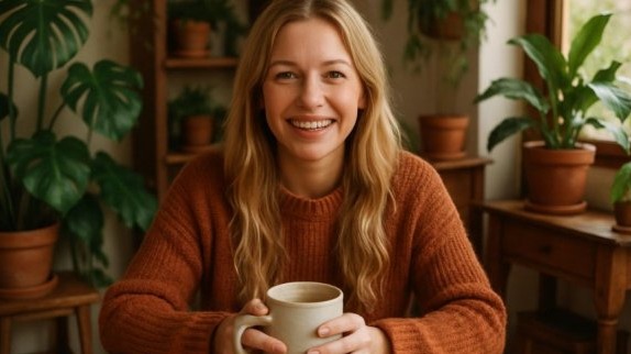 Westerau Bürgermeisterin Herausforderungen: Smiling woman in cozy setting.