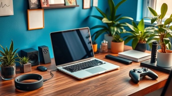 Best Chromebooks 2026 on a modern desk setup with gadgets.