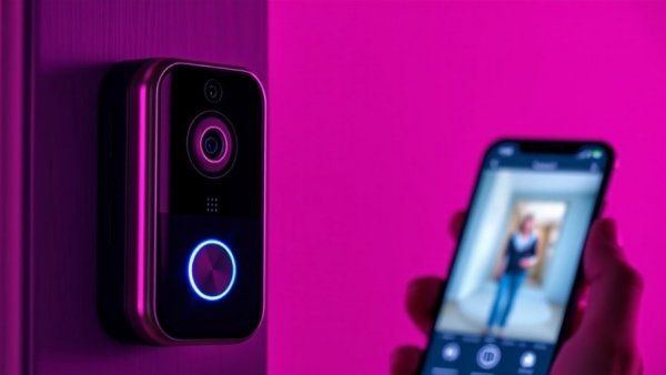 Ring Akku-Videotürklingel displaying live footage on smartphone.