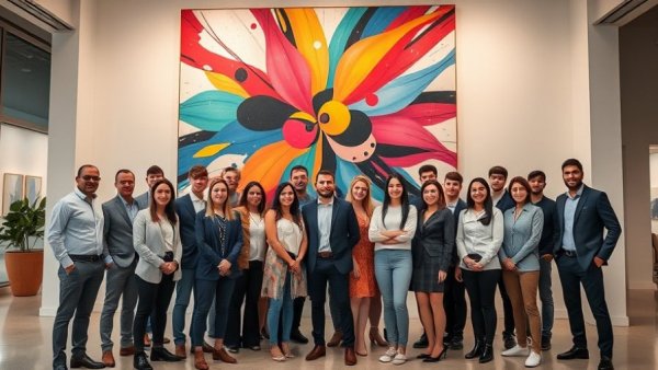 Group of professionals discussing Reform des Sozialstaats in a modern setting.