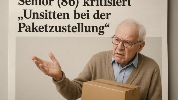 Senior (86) kritisiert „Unsitten bei der Paketzustellung“