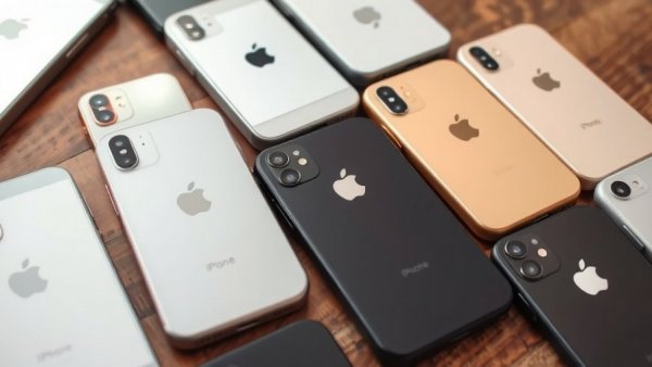 Older iPhones on wooden surface illustrating Apple Updates für ältere iPhones.