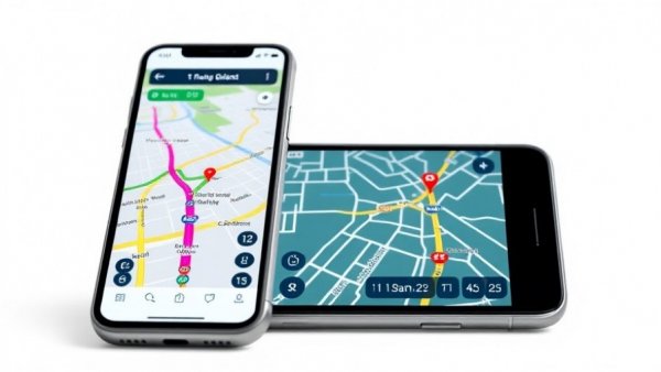 Google Maps Gemini Integration on dual smartphone screens.