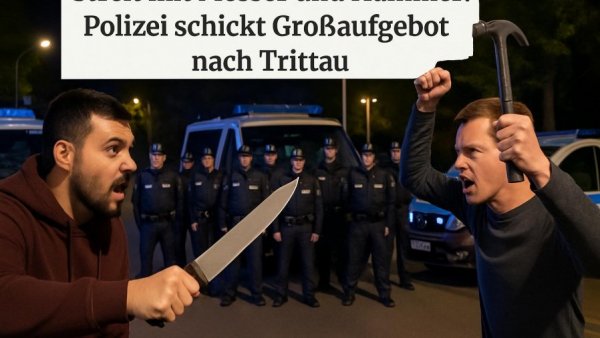 Streit mit Messer und Hammer: Polizei schickt Großaufgebot nach Trittau