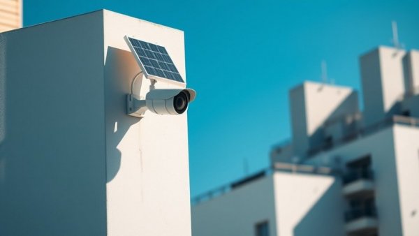 EufyCam S4 lokale Speicherung outdoor camera with solar panel on building.