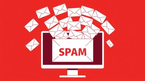 Minimalistic illustration of Zendesk spam emails in an envelope