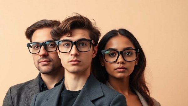 Mode models wearing Meta Smart Glasses, posing confidently.