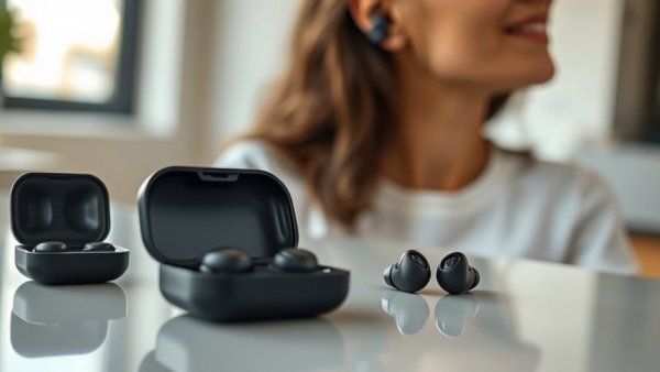 Sony WF-1000XM6 earbuds and cases in realistic setup.