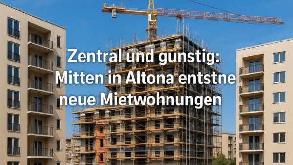 Zentral und günstig: Mitten in Altona entstehen neue Mietwohnungen