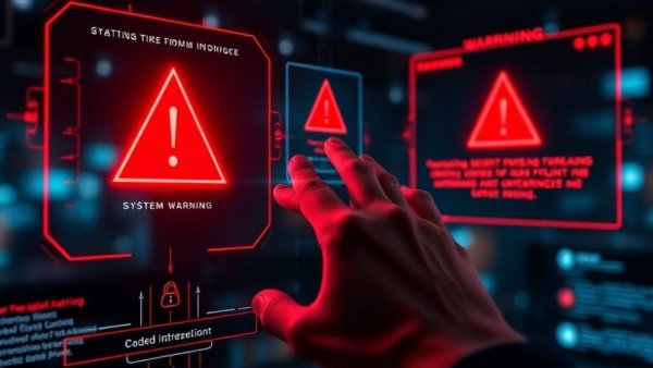 Gefährliche Browser-Erweiterungen, digitales Warnsignal.