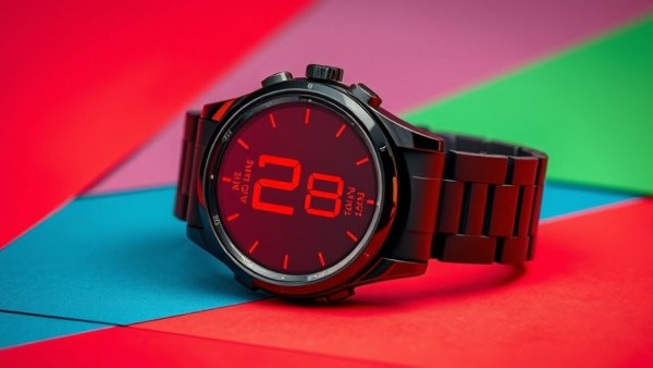 Kospet Tank T3 Ultra 2 smartwatch on a colorful background