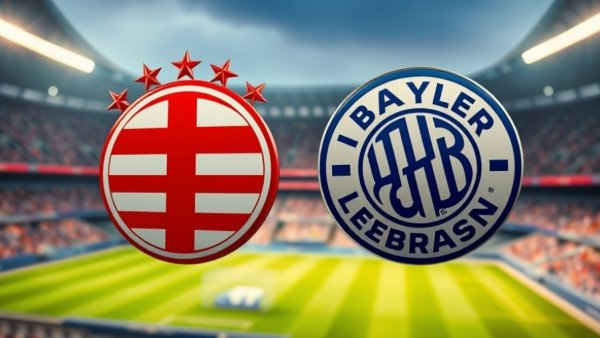 Olympiakos gegen Leverkusen kostenlos live - Logos in stadium