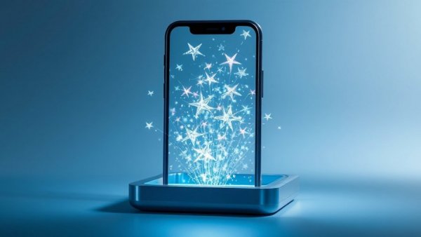 Samsung Galaxy S26 event promo with glowing stars.