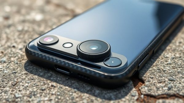 Oppo Find X9 Pro Kamera Tele-Zoom AMOLED-Display close-up on concrete surface.