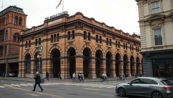 Historic railway station in Tübingen, pedestrians and bicycles. Videoüberwachung durchsetzen in Tübingen.