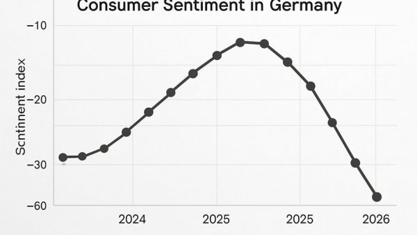 Verbraucherstimmung Deutschland 2026: Consumer sentiment trend graph.