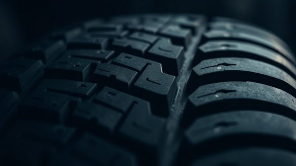 Close-up of tire tread symbolizing heimliches Fahrzeug-Tracking.