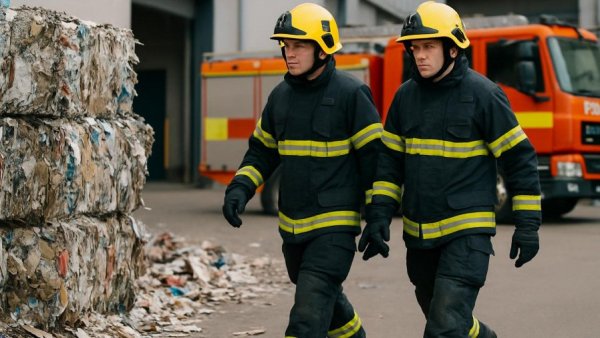 Firefighters responding to incident at Famila-Markt Reinbek.