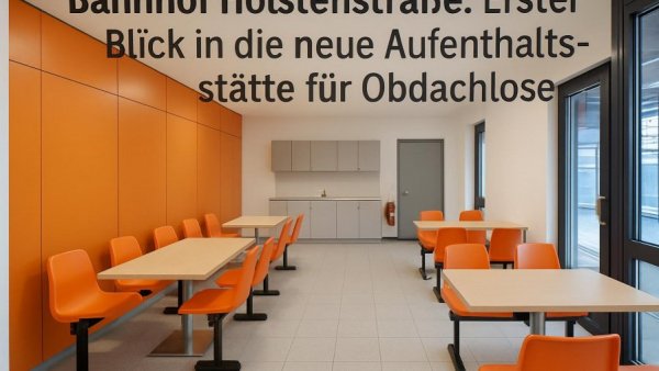 Bahnhof Holstenstraße: Erster Blick in die neue Aufenthaltsstätte für Obdachlose