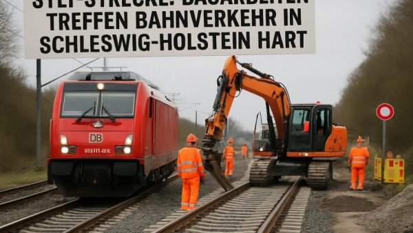 Sylt-Strecke: Bauarbeiten treffen Bahnverkehr in Schleswig-Holstein hart