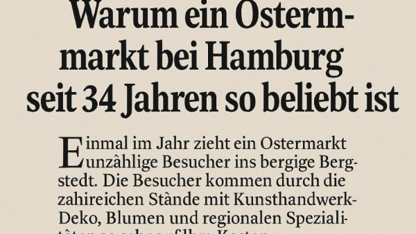 Warum ein Ostermarkt bei Hamburg seit 34 Jahren so beliebt ist