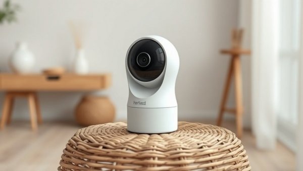 Überwachungskamera Imou Ranger RC 2K on woven stand, modern design.