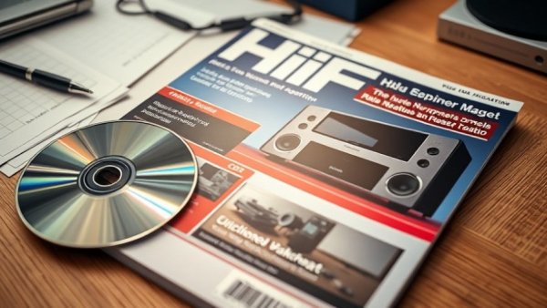 HiFi Neuheiten 2026 magazine cover with CD, close-up view.