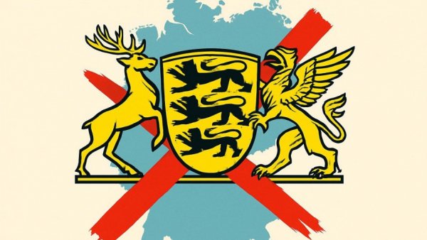 Baden-Württemberg Landtagswahl 2026 emblem with election cross.
