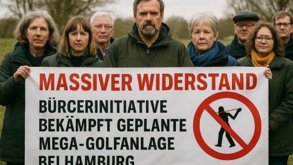 Massiver Widerstand: Bürgerinitiative bekämpft geplante Mega-Golfanlage bei Hamburg