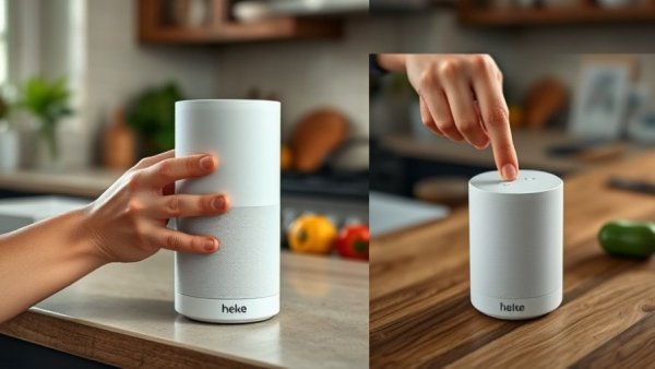 Sonos Play und Era 100 SL Lautsprecher usage in kitchen and living room.