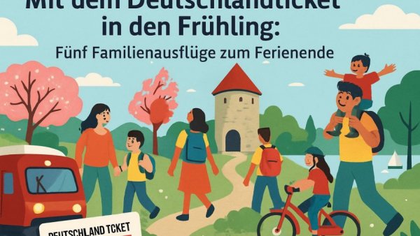 Mit dem Deutschlandticket in den Frühling: Fünf Familienausflüge zum Ferienende